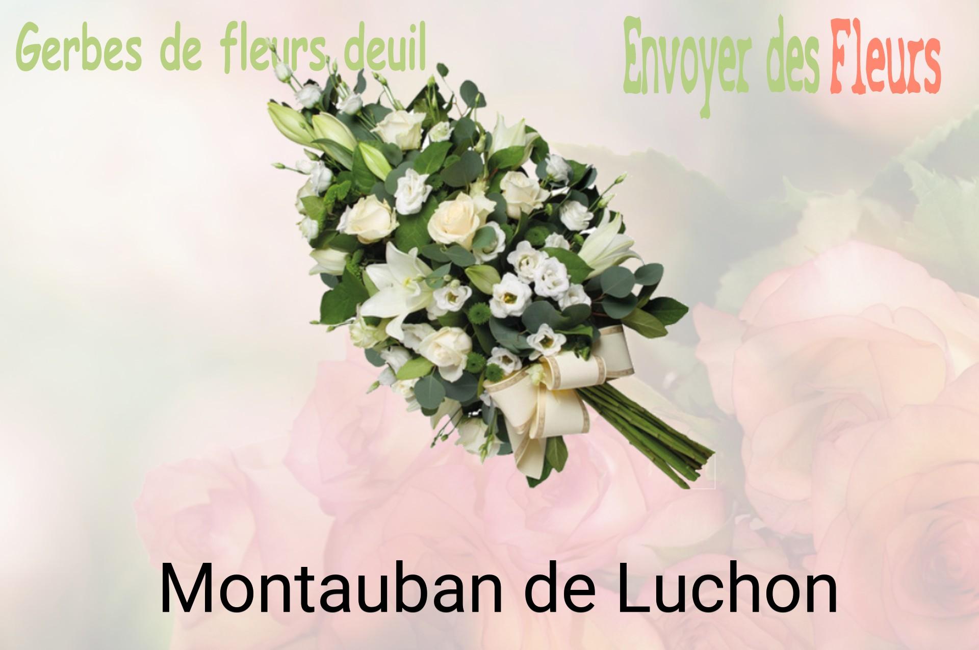 Gerbe de fleurs de deuil livrée à Montauban-de-Luchon